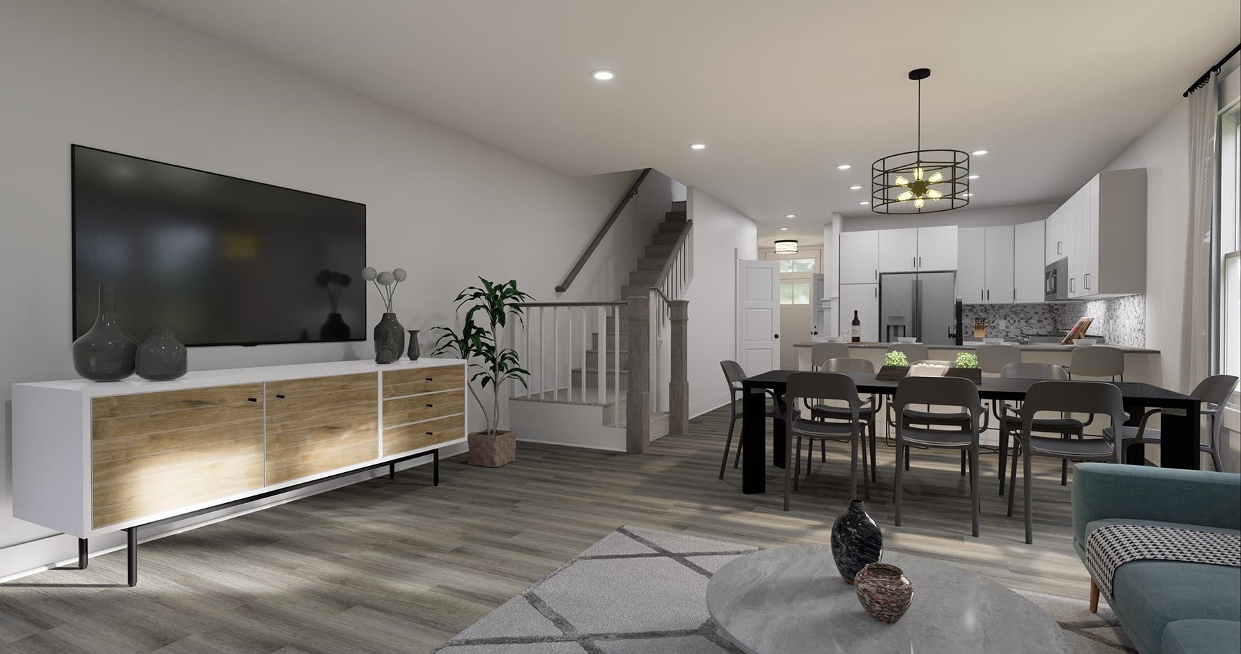 3920 Milltown Ridge Run Raleigh, NC 27612 - Photo 19 of 19 Open floor plan concept. This is not actual home. Actual home will have a linear FP. Living Room