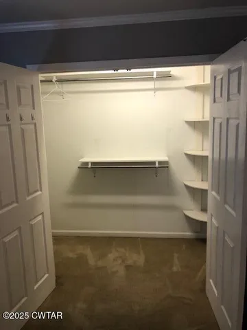 a close view of closet
