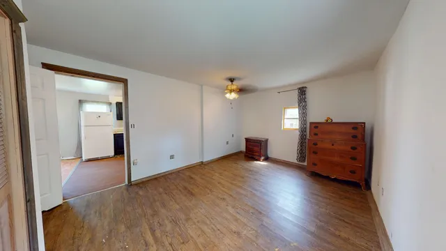 wooden floor and windows in a room