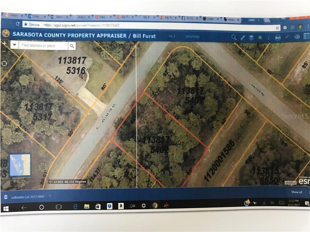 0 Jollivette Road North Port, FL 34288 - Photo 1 of 1 Property Appraiser View