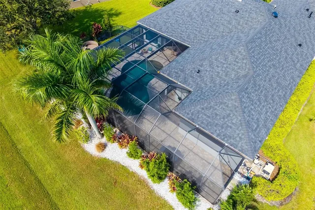 a view of a swimming pool and lake view