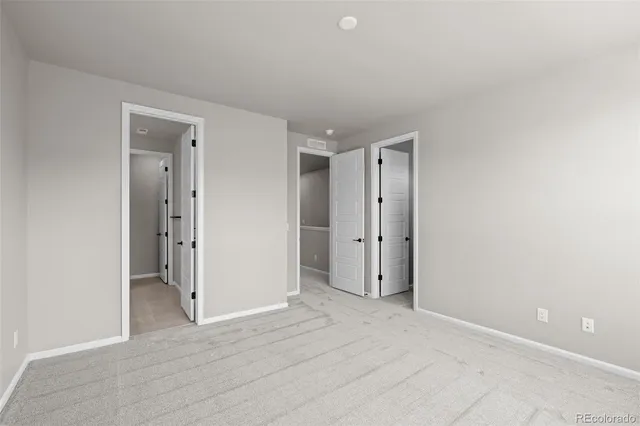 a view of an empty room