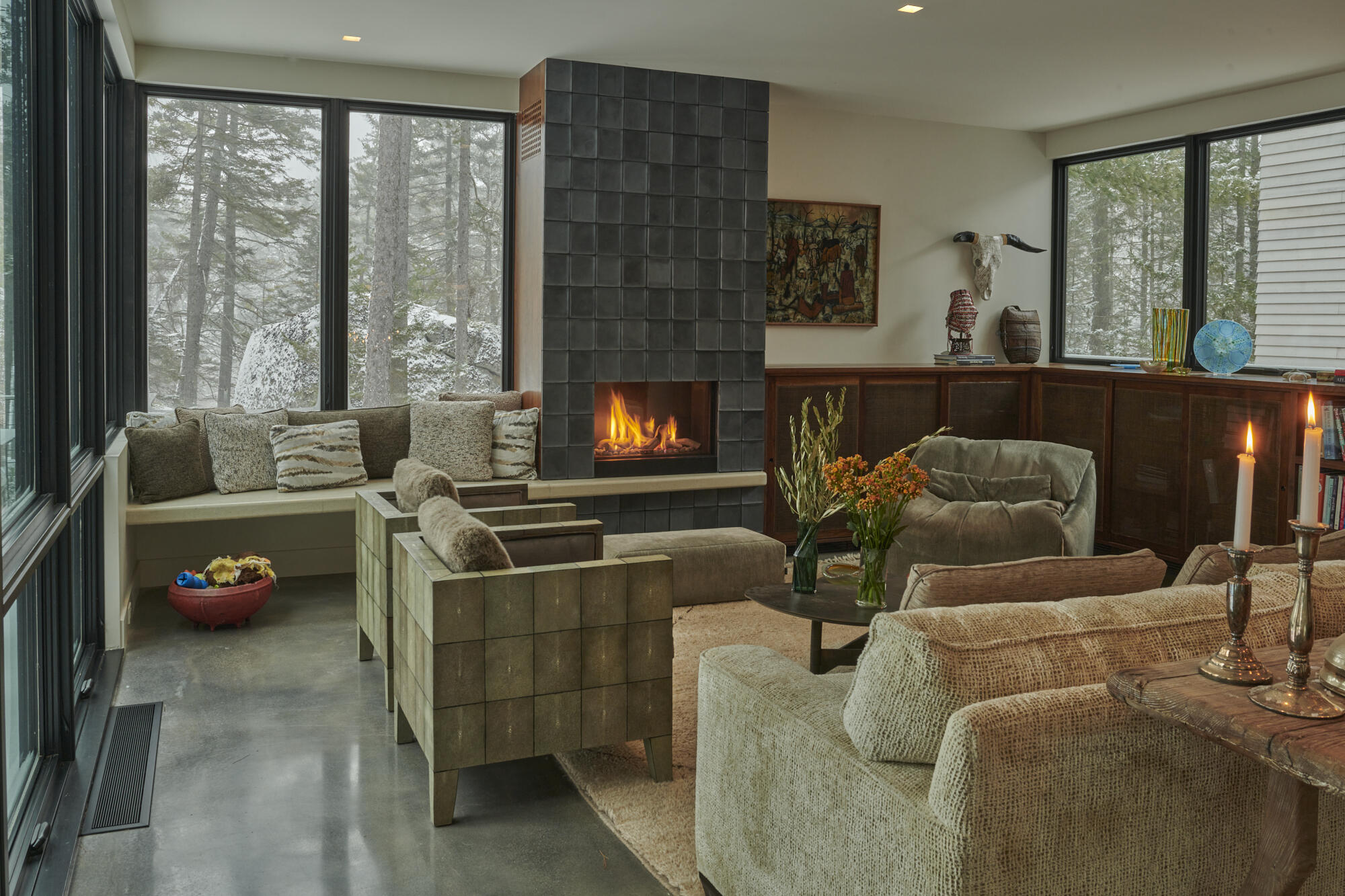 12 Moose Tuchus Point Dedham, ME 04429 - Photo 58 of 66 Living Room Detail Winter