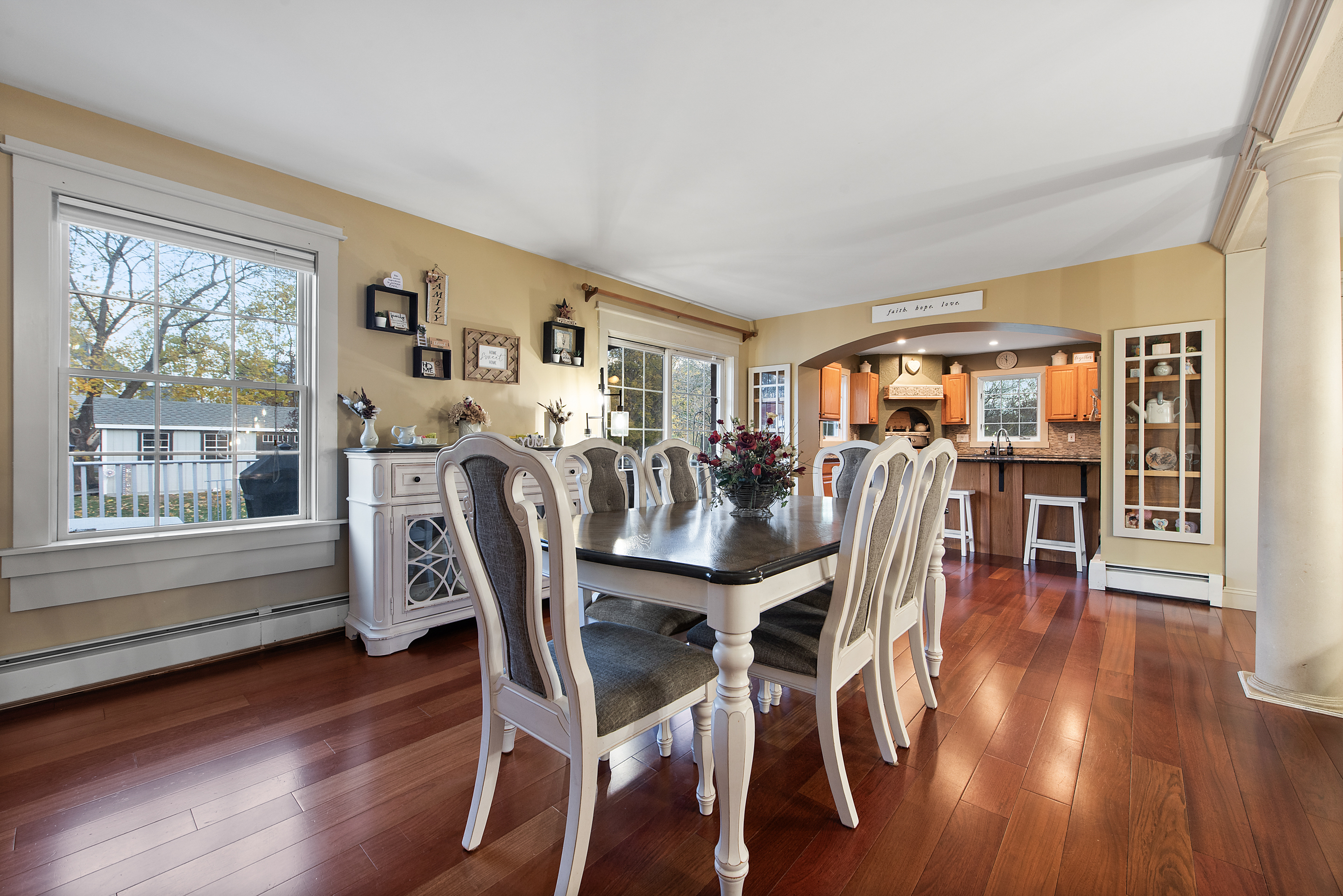 5 Race Track Hollow Middlefield, CT 06455 - Photo 12 of 40 a view of a dining room with furniture and wooden floor