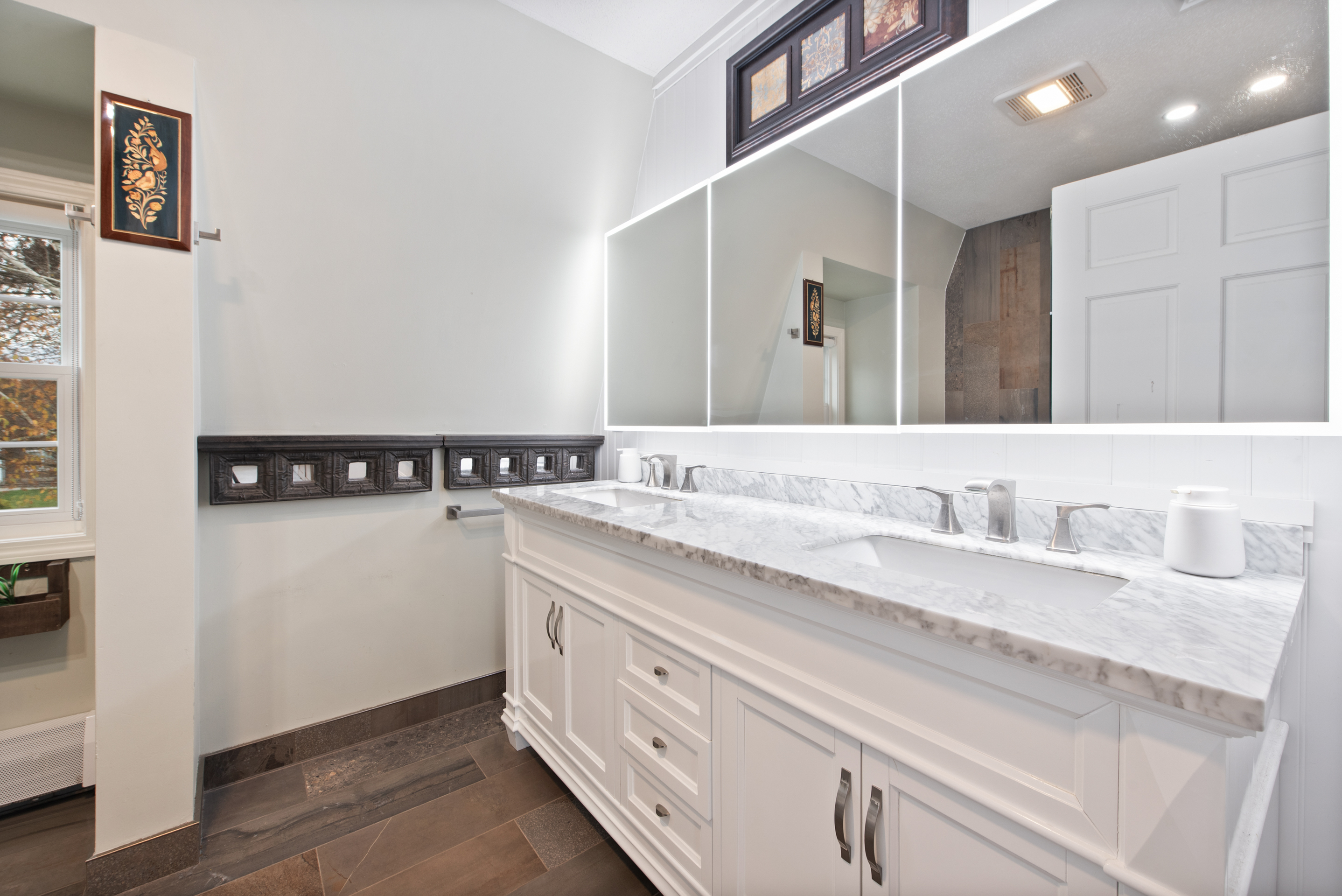 5 Race Track Hollow Middlefield, CT 06455 - Photo 20 of 40 a spacious bathroom with a sink and a mirror