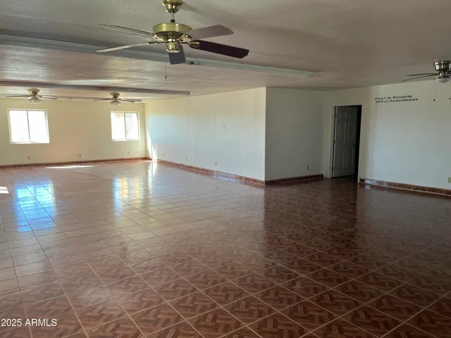 a view of a livingroom with a window