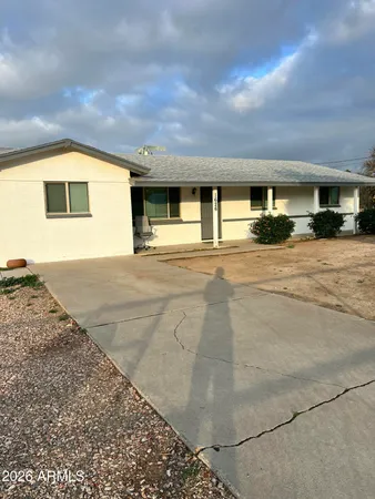 a view of a house with a patio