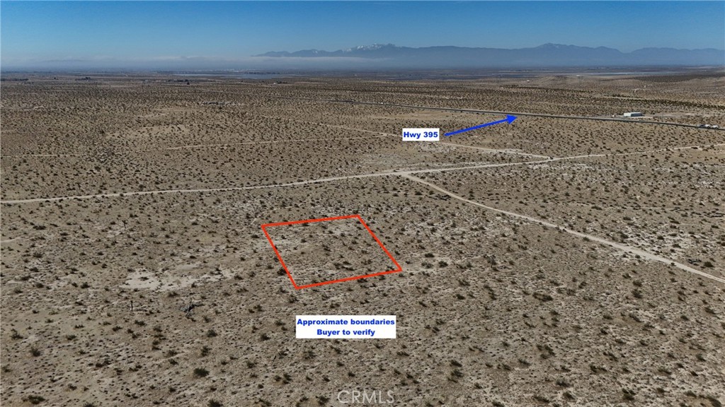 745 White Bird Road Adelanto, CA 92301 - Photo 2 of 10 Red boundary lines on pictures are an estimate and for marketing purposes only. Buyer to verify all aspects of this property including, but not limited to utilities, assessments, boundaries, usage, access, and zoning to satisfy themselves.