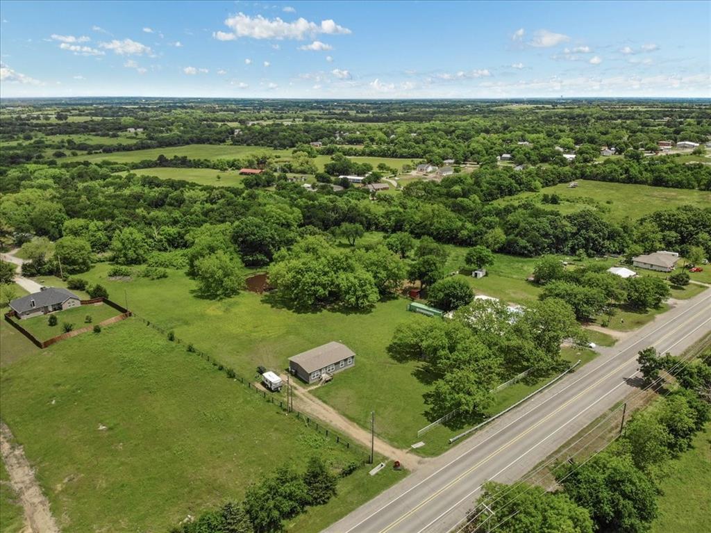 a view of a green yard