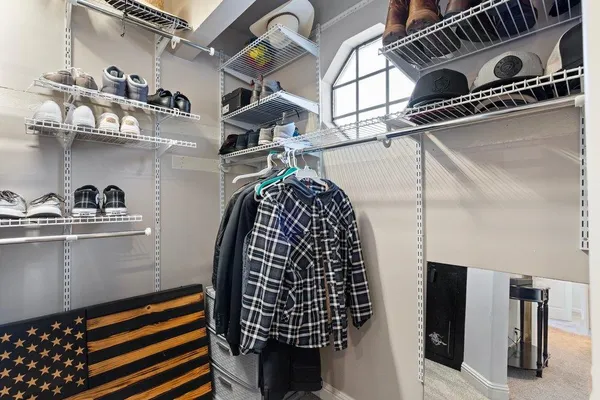 a view of storage and utility room