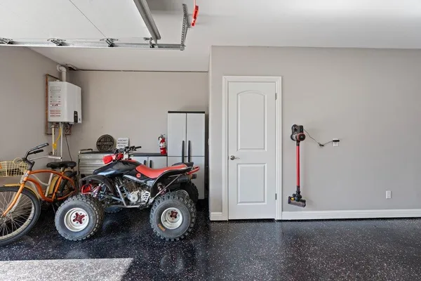 a view of livingroom with furniture and washer