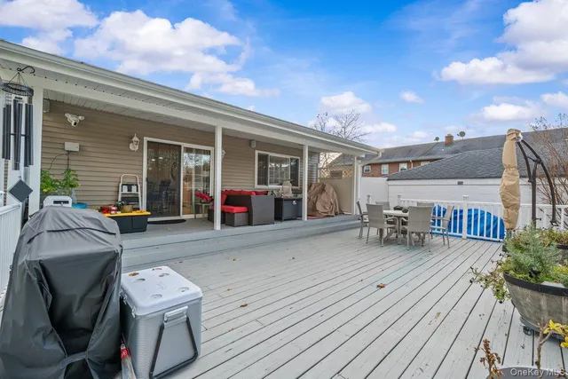 a view of a chairs with a patio