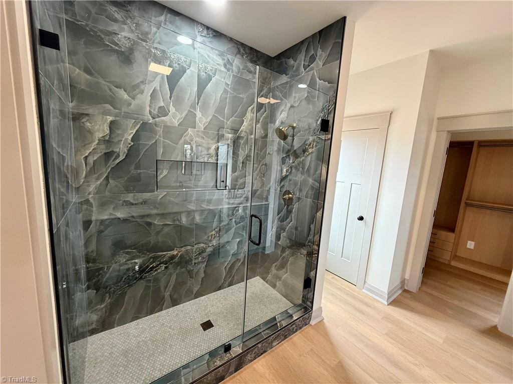 339 Jessup Grove Church Road Pilot Mountain, NC 27041 - Photo 27 of 44 Primary Bath custom tiled shower