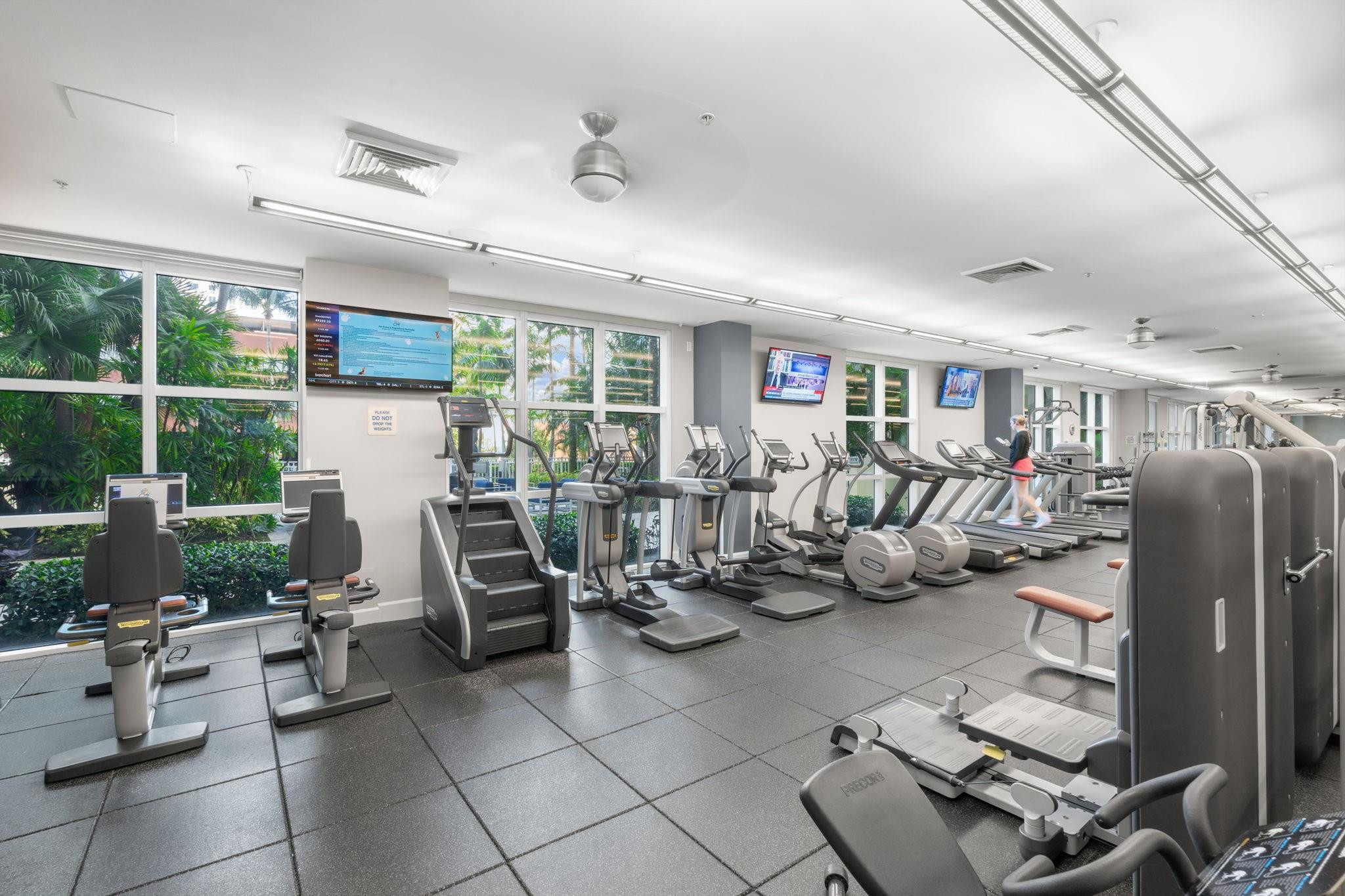 2001 Biscayne Boulevard, Unit 2303 Miami, FL 33137 - Photo 35 of 36 a view of a room with gym equipment