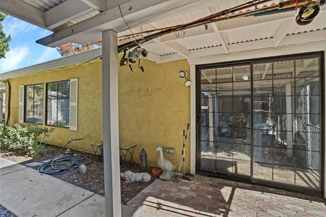 a view of a entryway door of the house