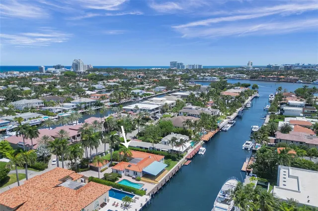 an aerial view of a city