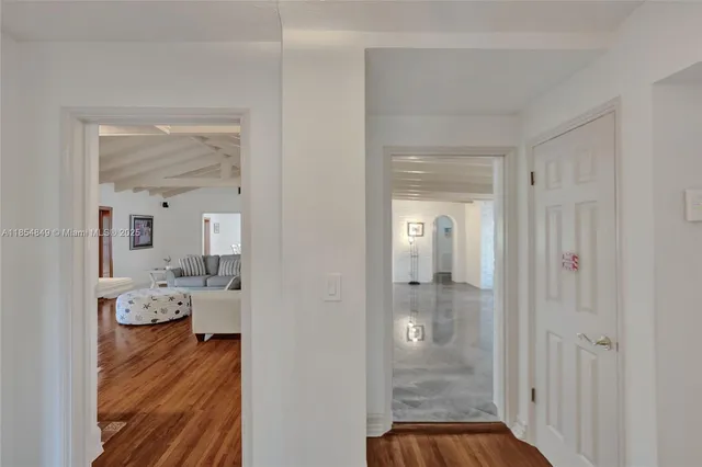 a view of a lake with houses