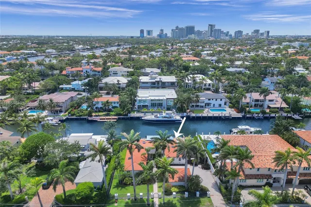 a view of a city with tall buildings