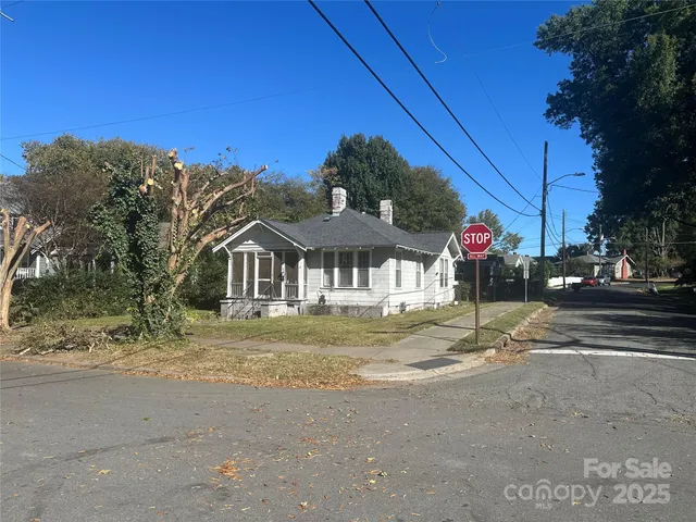 a view of street with houses