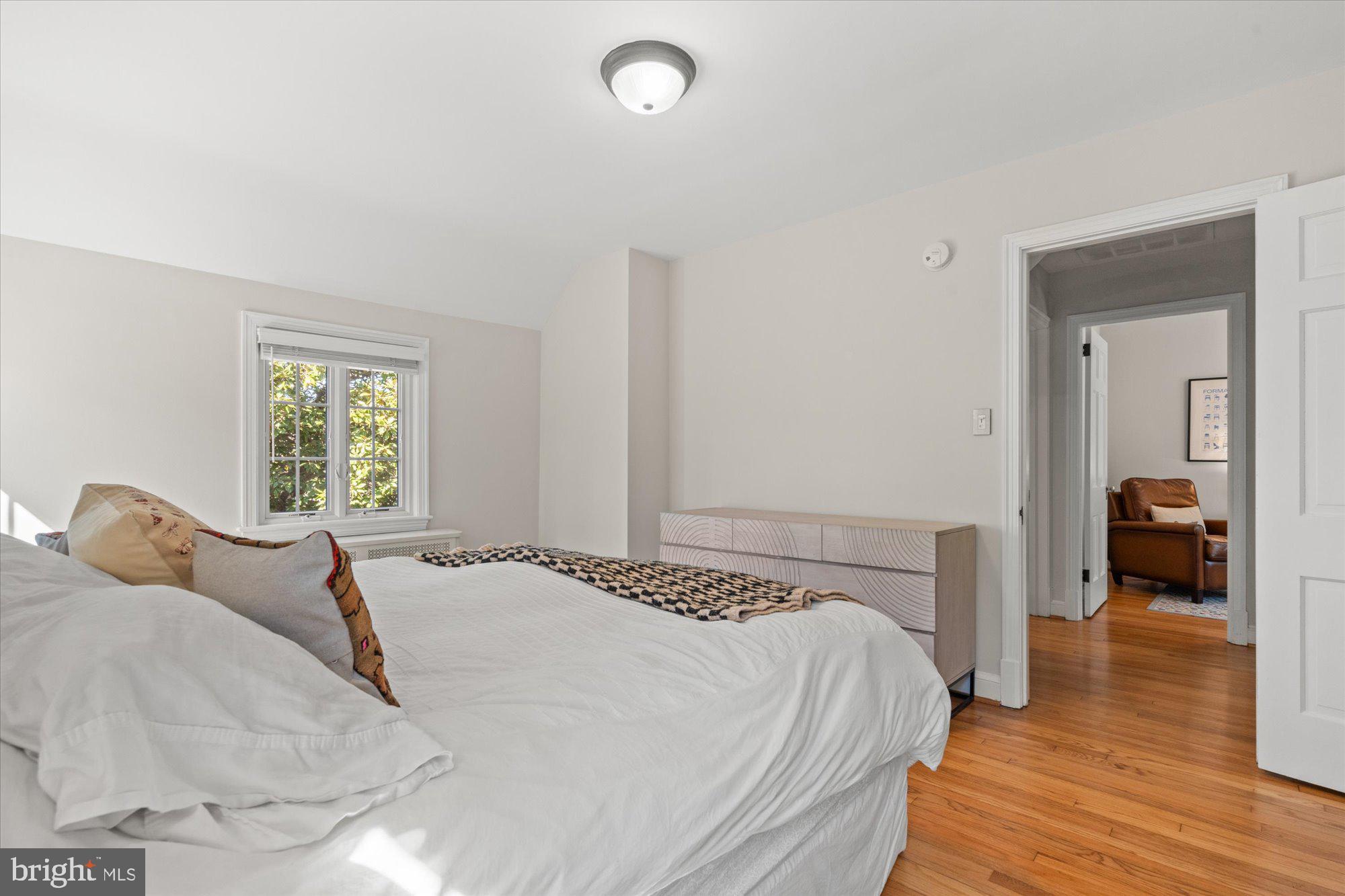 4001 Franconia Road Alexandria, VA 22310 - Photo 21 of 40 a bedroom with a bed and wooden floor