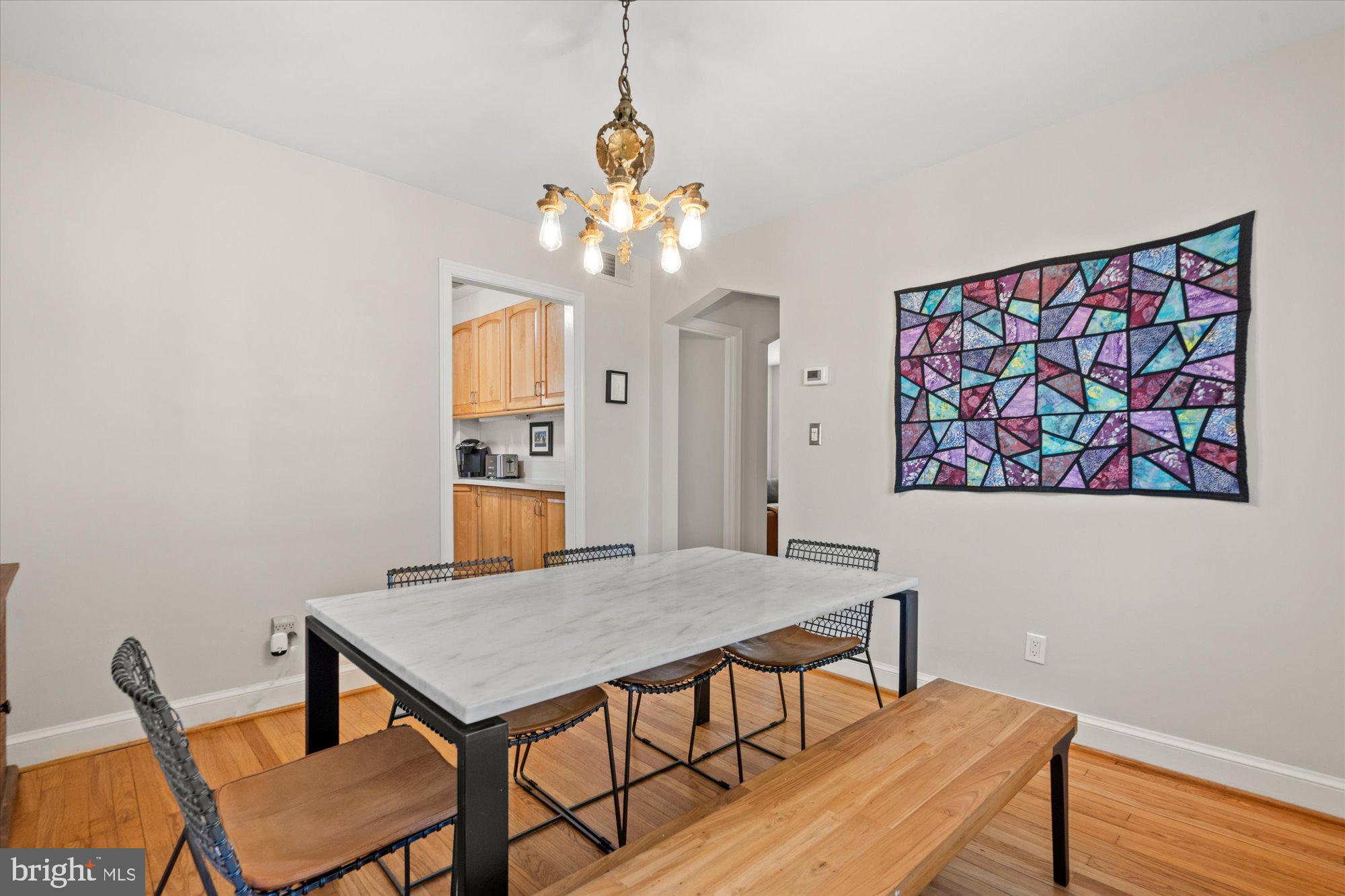 4001 Franconia Road Alexandria, VA 22310 - Photo 10 of 40 a view of a dining room with furniture and wooden floor