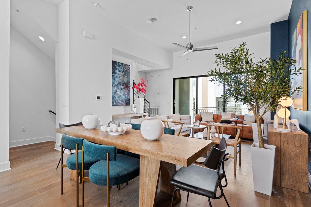 2805 McCurdy Street, Unit 4 Austin, TX 78723 - Photo 4 of 40 a view of a dining room with furniture and wooden floor