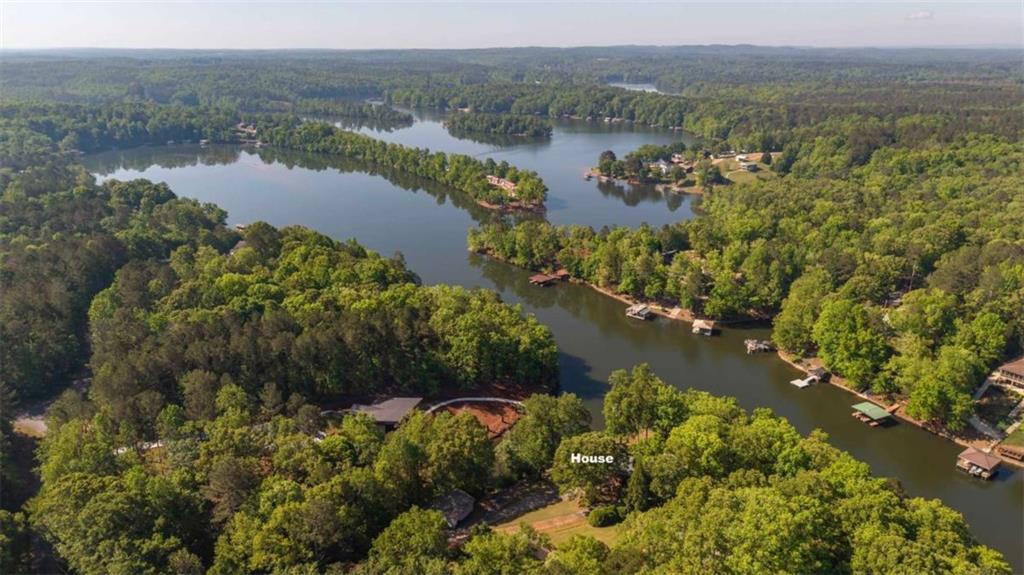 396 Pam Street Wedowee, AL 36278 - Photo 43 of 48 an aerial view of lake residential house with outdoor space and river
