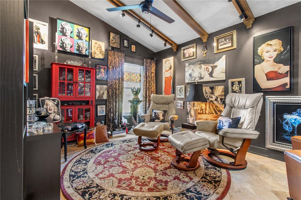 70 Center Oak Circle Spring Hill, FL 34609 - Photo 33 of 58 a living room with fireplace furniture and a large window