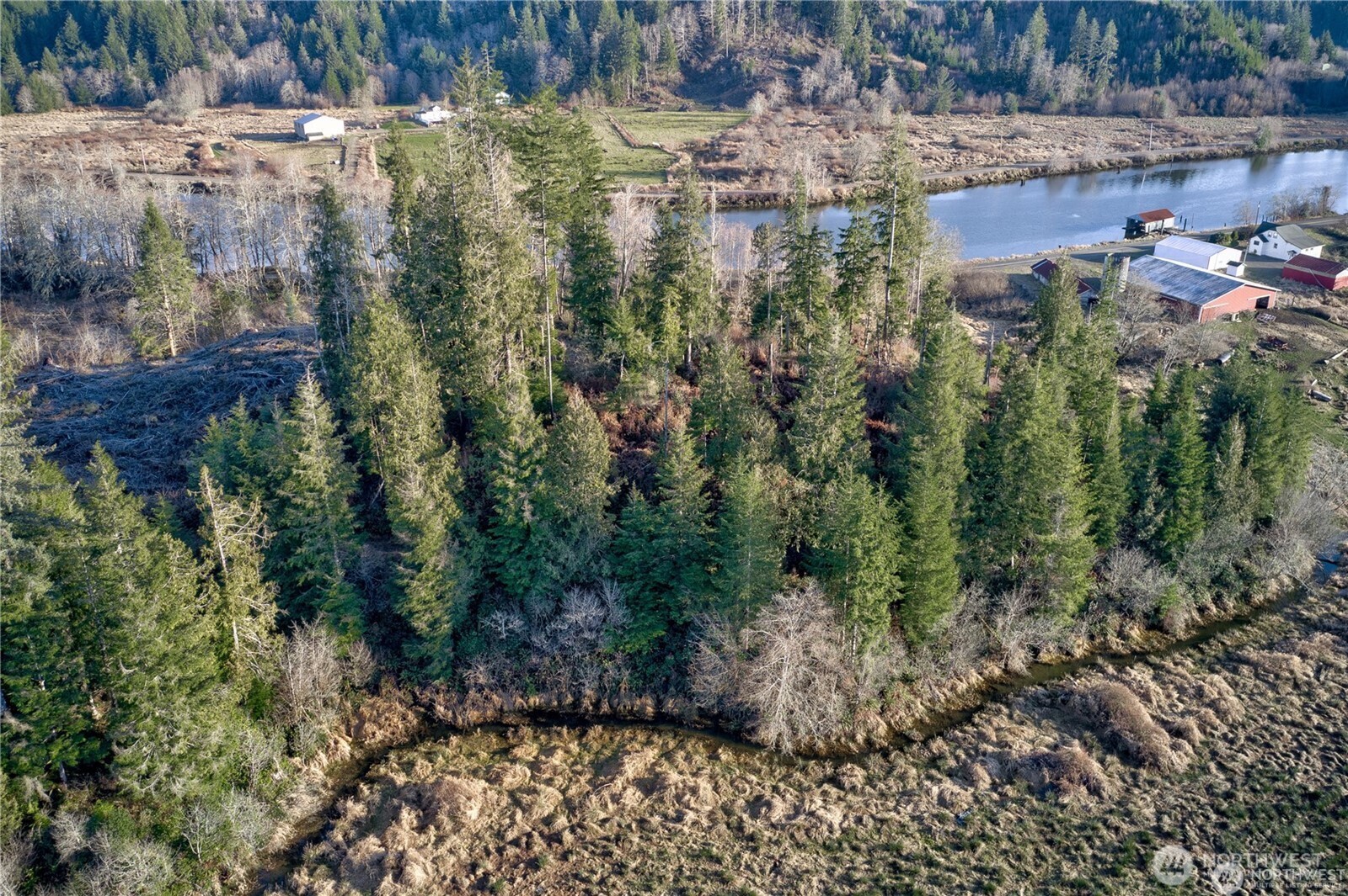 -xx West Deep River Road Naselle, WA 98638 - Photo 20 of 22 a view of a lake with lots of trees