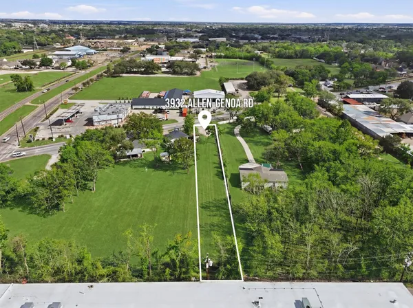 an aerial view of tennis court