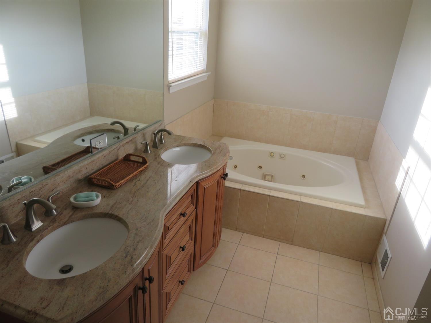 55 Devon Drive East Brunswick, NJ 08816 - Photo 17 of 28 a bathroom with a tub sink and mirror