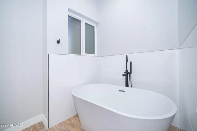 a view of a hallway with front door