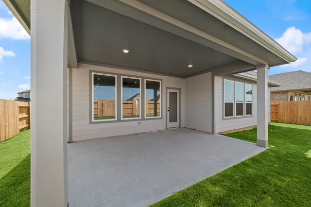 a house view with a garden space