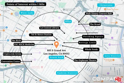 $689,000 | 801 South Grand Avenue, Unit 1508, Los Angeles, CA 90017