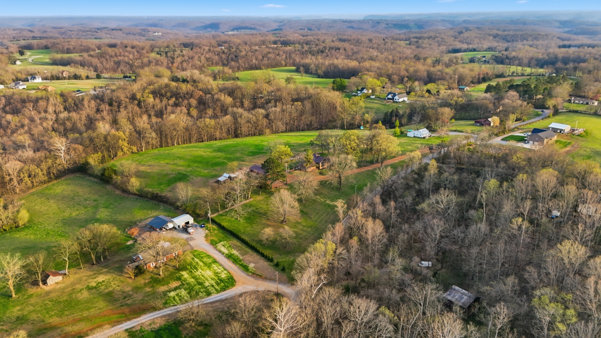 2830 Lockertsville Road Ashland City, TN 37015 - Photo 38 of 100 an aerial view of residential houses with outdoor space and trees