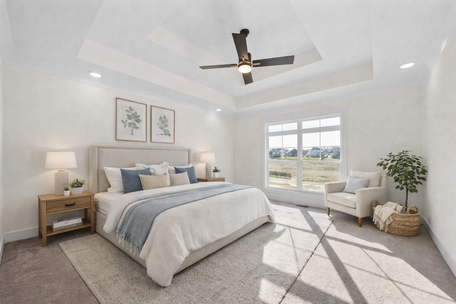 1593 Collins View Way Clarksville, TN 37043 - Photo 18 of 49 a spacious bedroom with a bed and a large window