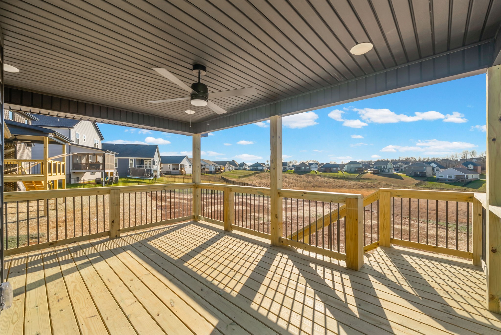 1593 Collins View Way Clarksville, TN 37043 - Photo 37 of 49 a view of a balcony with wooden floor