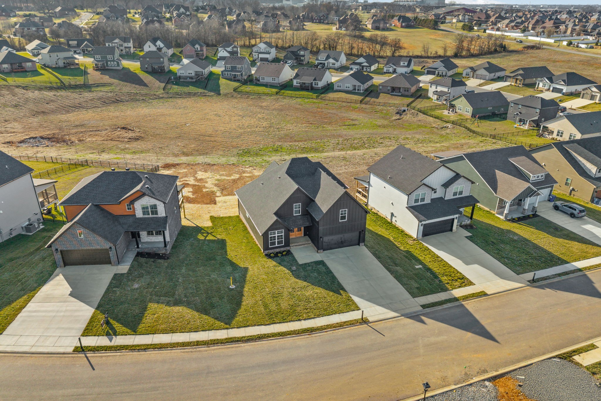 1593 Collins View Way Clarksville, TN 37043 - Photo 40 of 49 an aerial view of a house with a ocean view