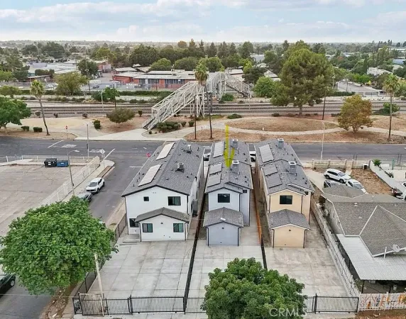 a view of kitchen with wooden floor