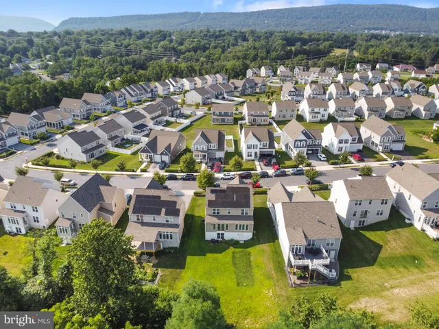 a aerial view of a house