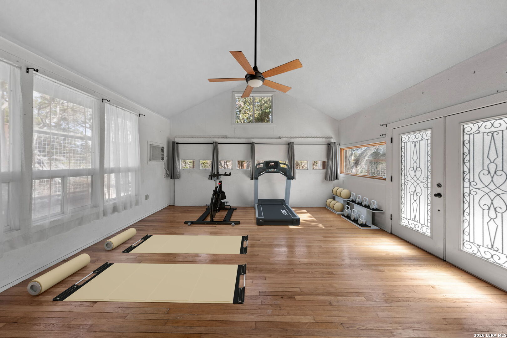 667 Ranch Rim Drive West Ingram, TX 78025 - Photo 6 of 50 a view of a room with gym equipment