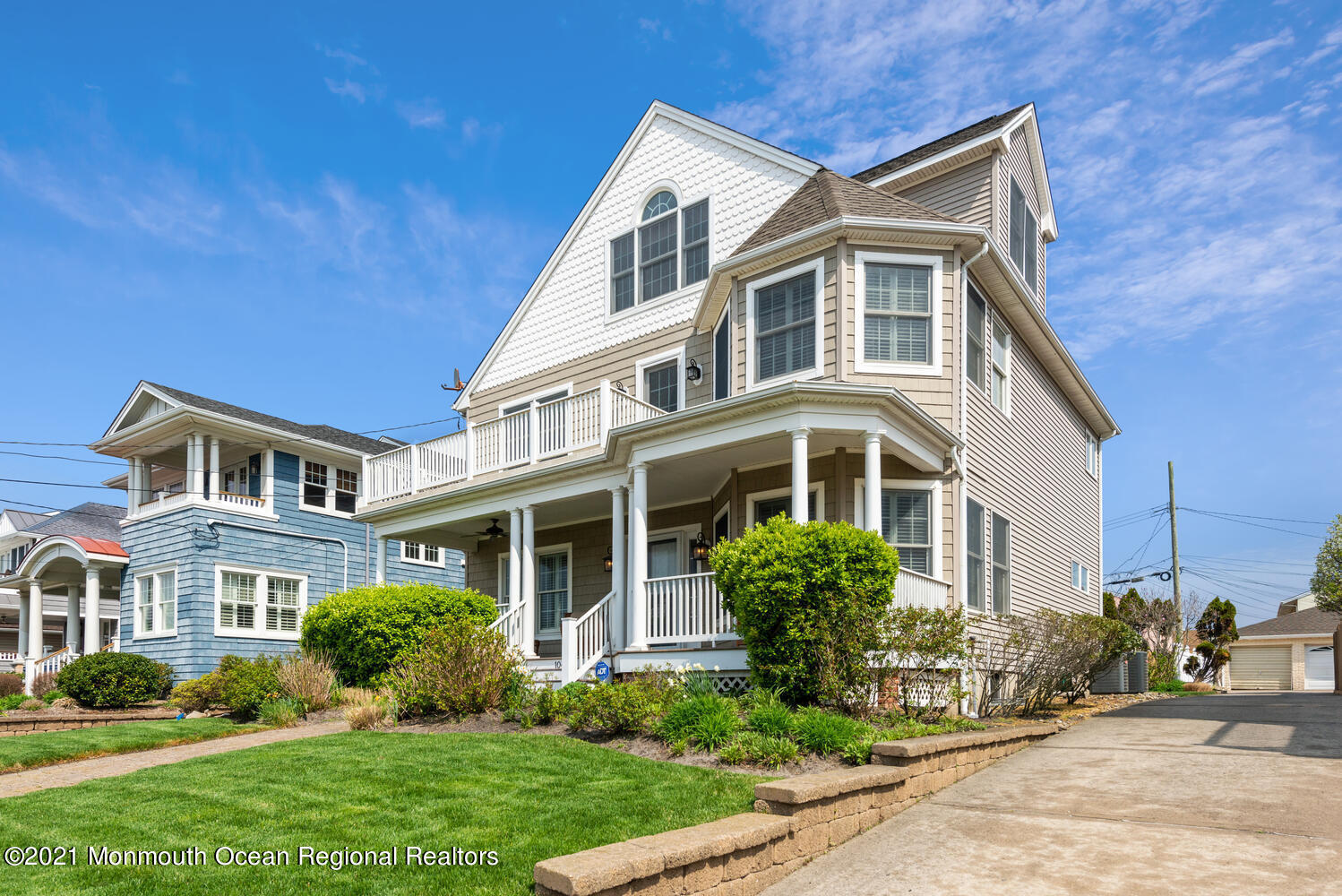 104 3rd Avenue Bradley Beach, NJ 07720 - Photo 36 of 40 a front view of a house with a yard