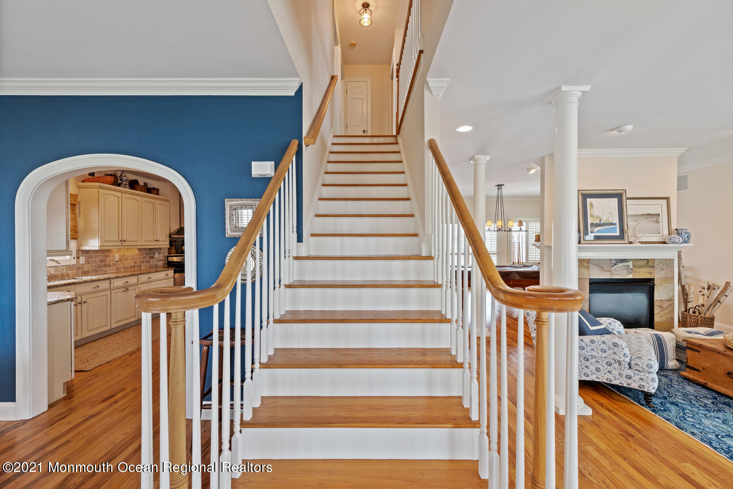 104 3rd Avenue Bradley Beach, NJ 07720 - Photo 6 of 40 a view of entryway and hall with wooden floor