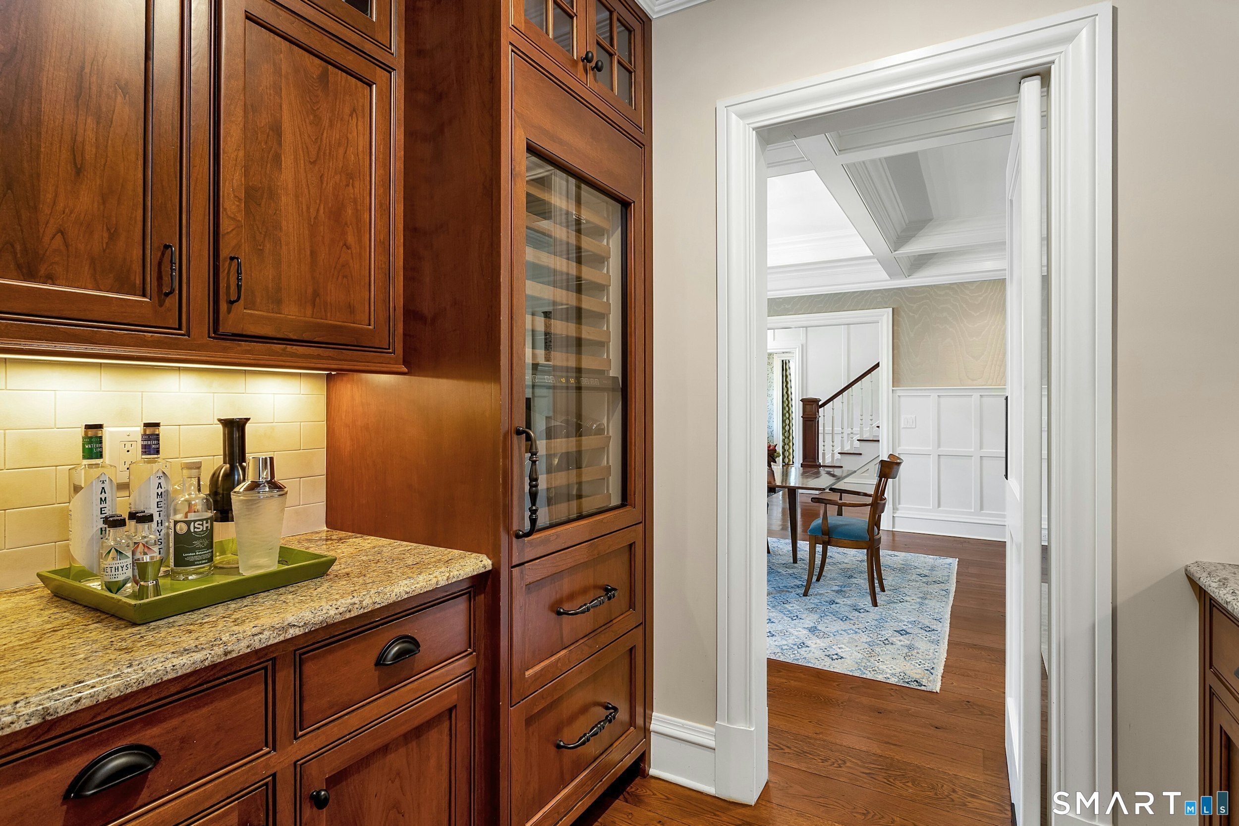 206 Umpawaug Road Redding, CT 06896 - Photo 13 of 40 Butler's Pantry For Effortless Entertaining