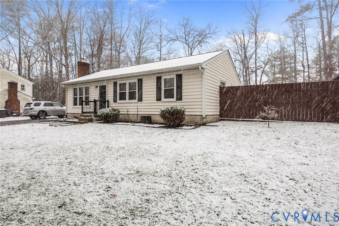 5212 Rollingway Road Chesterfield, VA 23832 - Photo 25 of 25 a front view of a house with a yard covered in snow