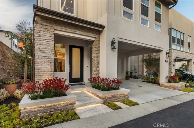 a front view of a house