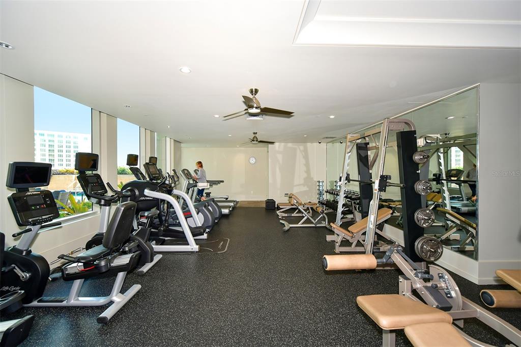 1350 Main Street, Unit 1202 Sarasota, FL 34236 - Photo 34 of 41 a view of a room with gym equipment