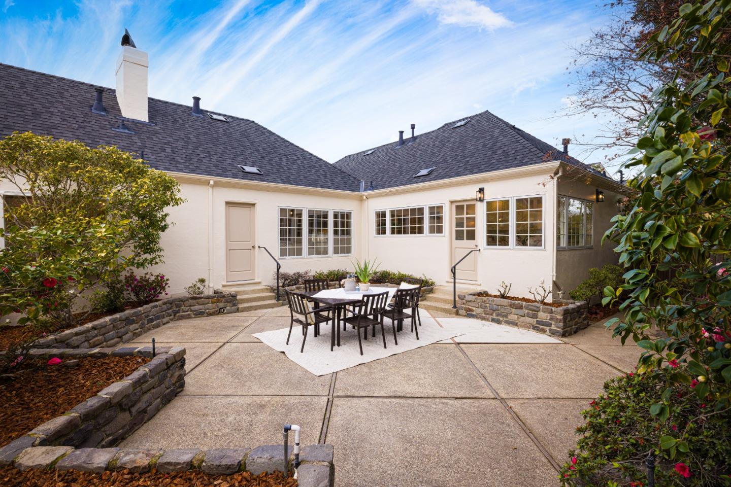 628 Alhambra Road San Mateo, CA 94402 - Photo 30 of 35 a view of a house with backyard and sitting area