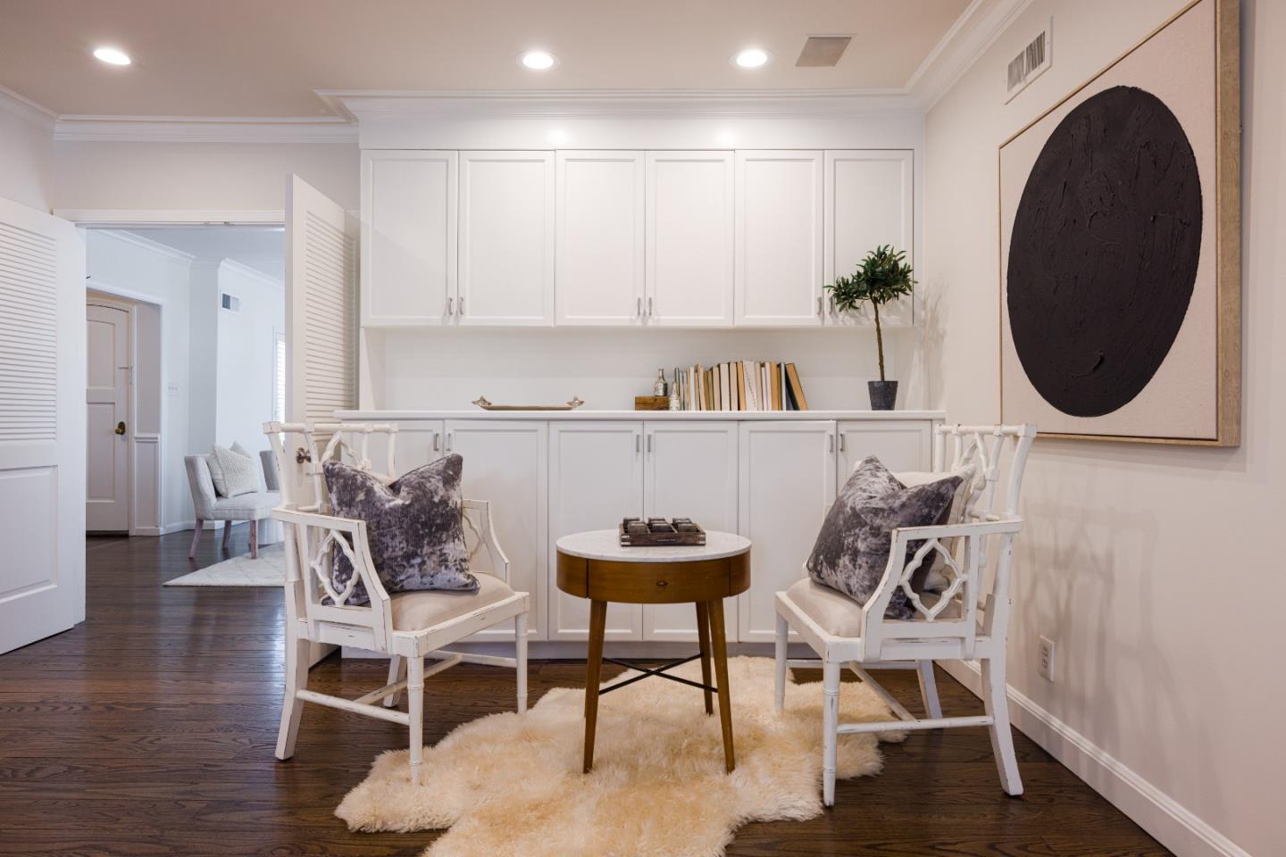 628 Alhambra Road San Mateo, CA 94402 - Photo 8 of 35 a dining room with furniture and wooden floor
