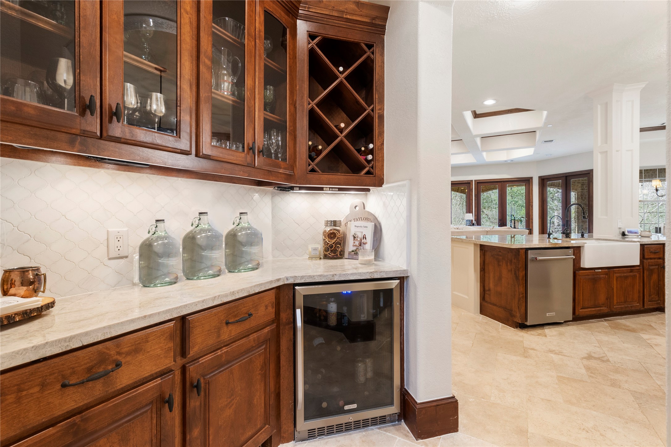 7421 Enchanted Stream Drive Conroe, TX 77304 - Photo 15 of 50 a kitchen with a sink and cabinets